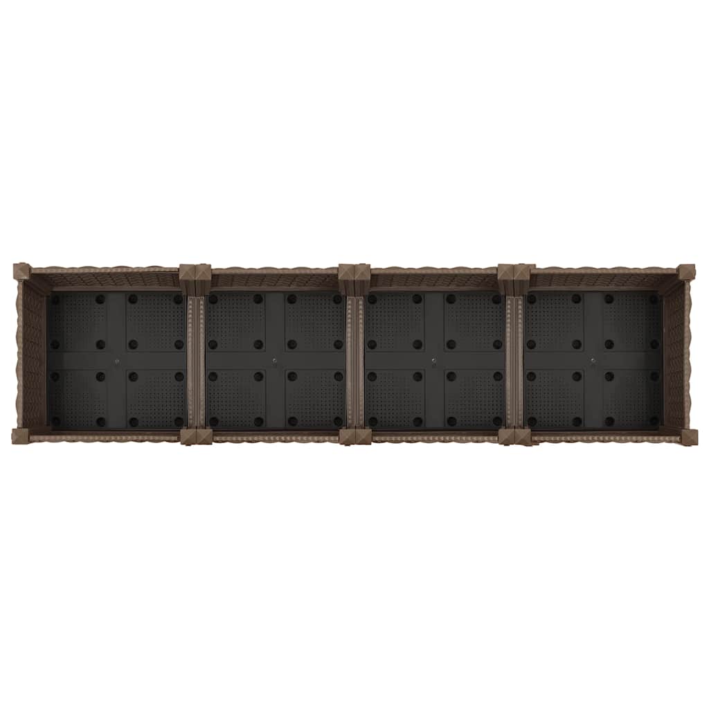 vidaXL Hochbeet 160x40x71 cm Polypropylen