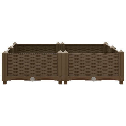 vidaXL Hochbeet 80x80x23 cm Polypropylen