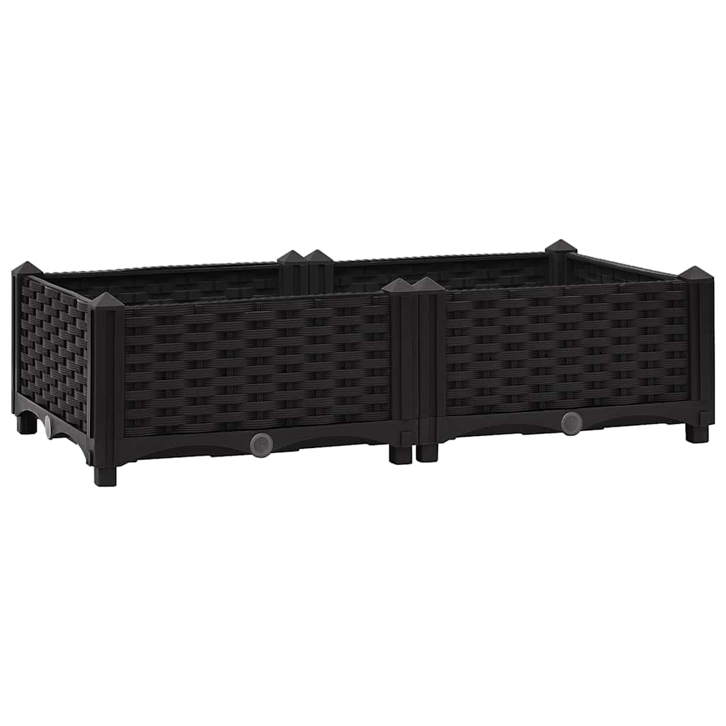 vidaXL Hochbeet 80x40x23 cm Polypropylen