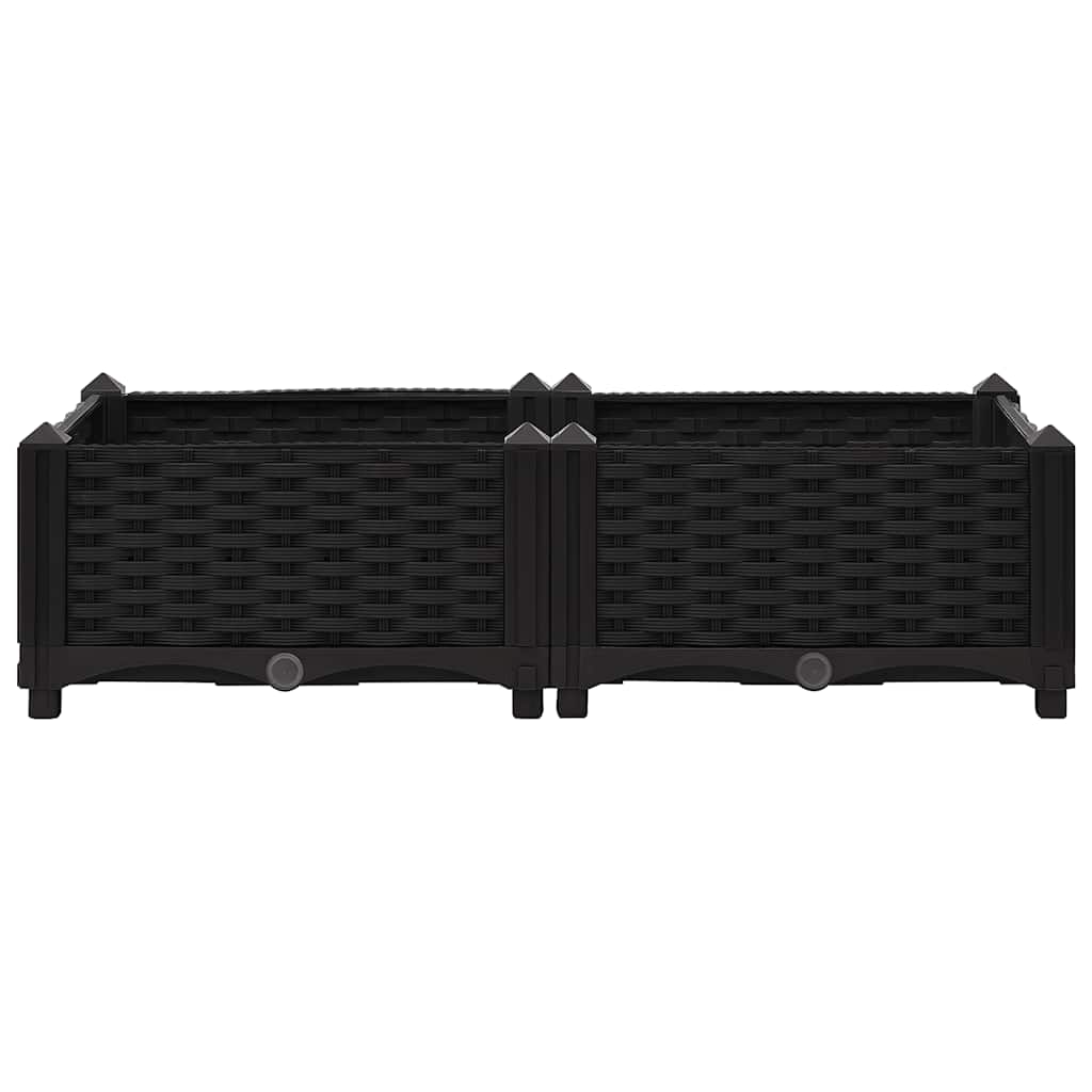 vidaXL Hochbeet 80x40x23 cm Polypropylen