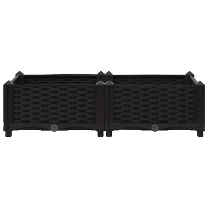 vidaXL Hochbeet 80x40x23 cm Polypropylen