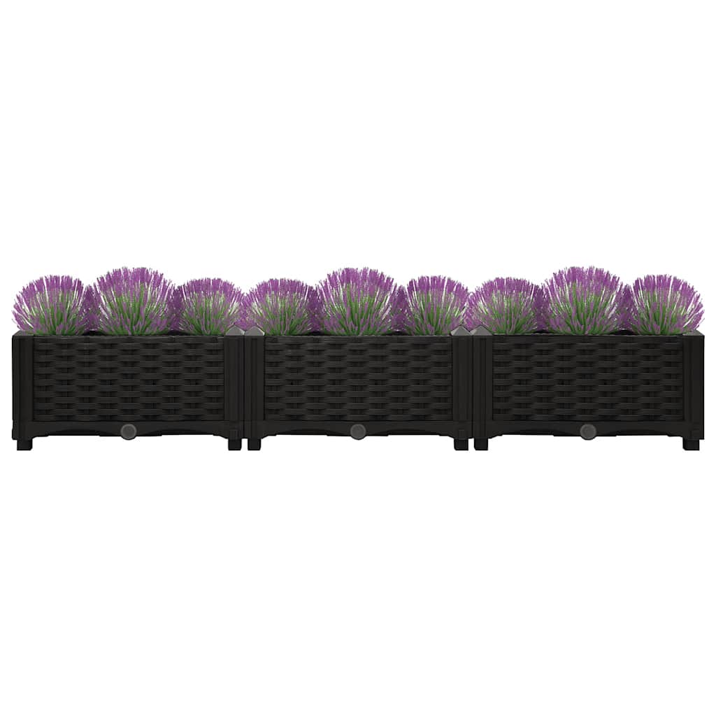 vidaXL Hochbeet 120x40x23 cm Polypropylen