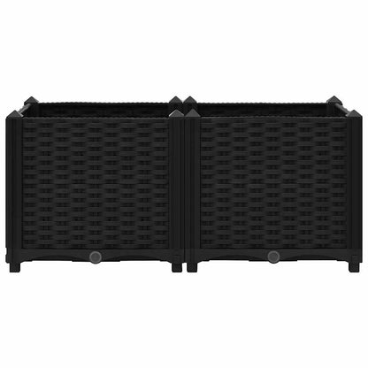 vidaXL Hochbeet 80 x 40 x 38 cm Polypropylen