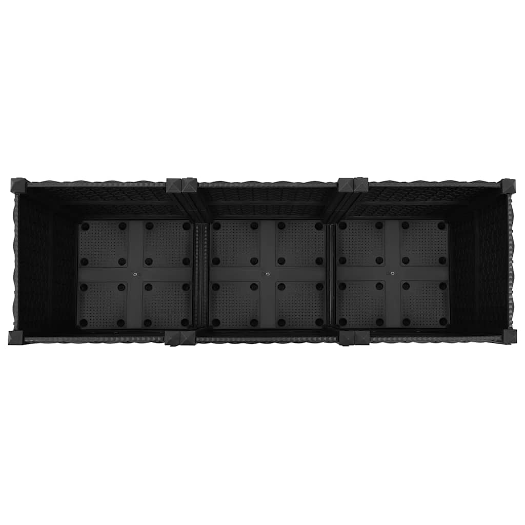 vidaXL Hochbeet 120x40x38 cm Polypropylen