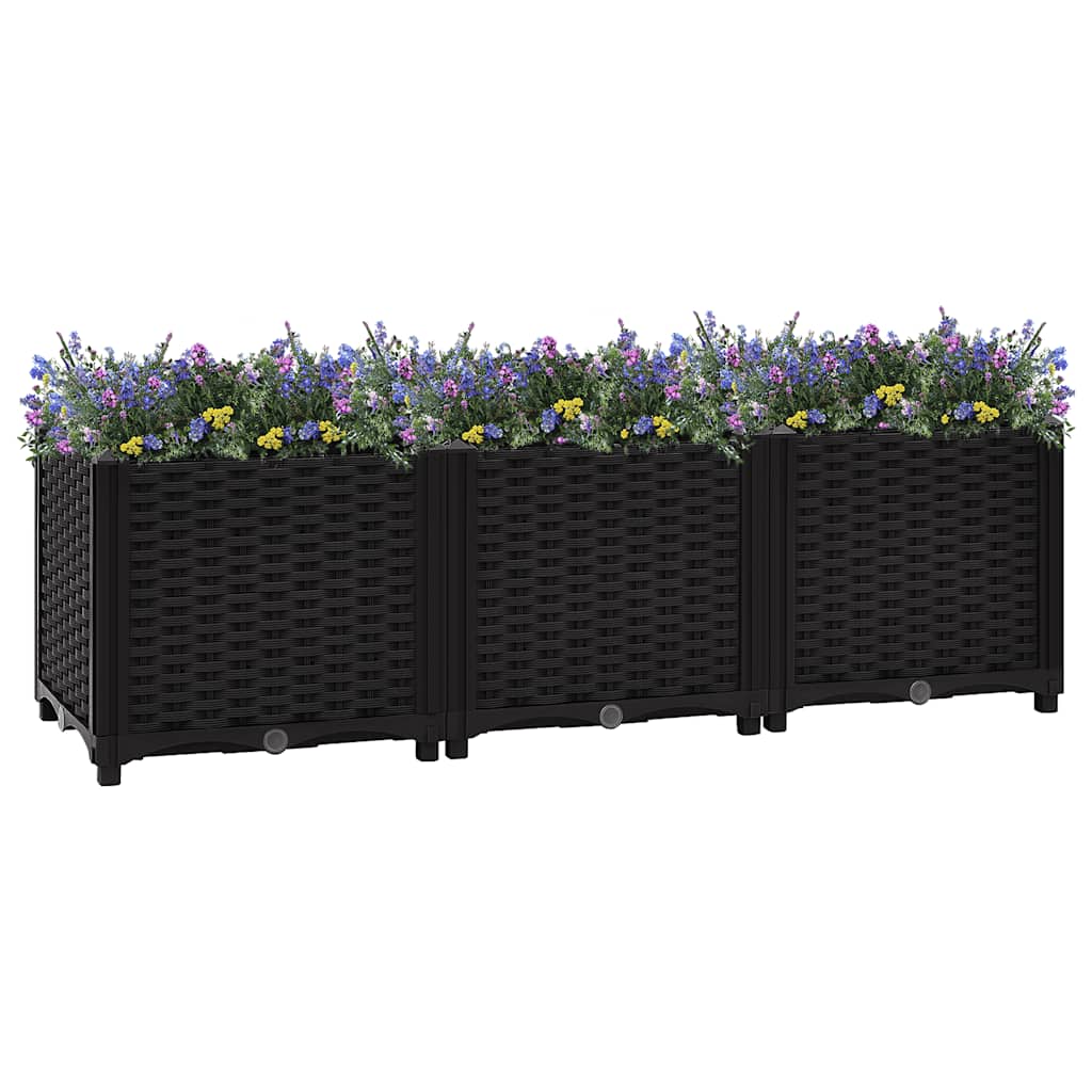 vidaXL Hochbeet 120x40x38 cm Polypropylen