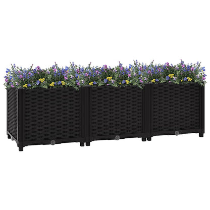 vidaXL Hochbeet 120x40x38 cm Polypropylen