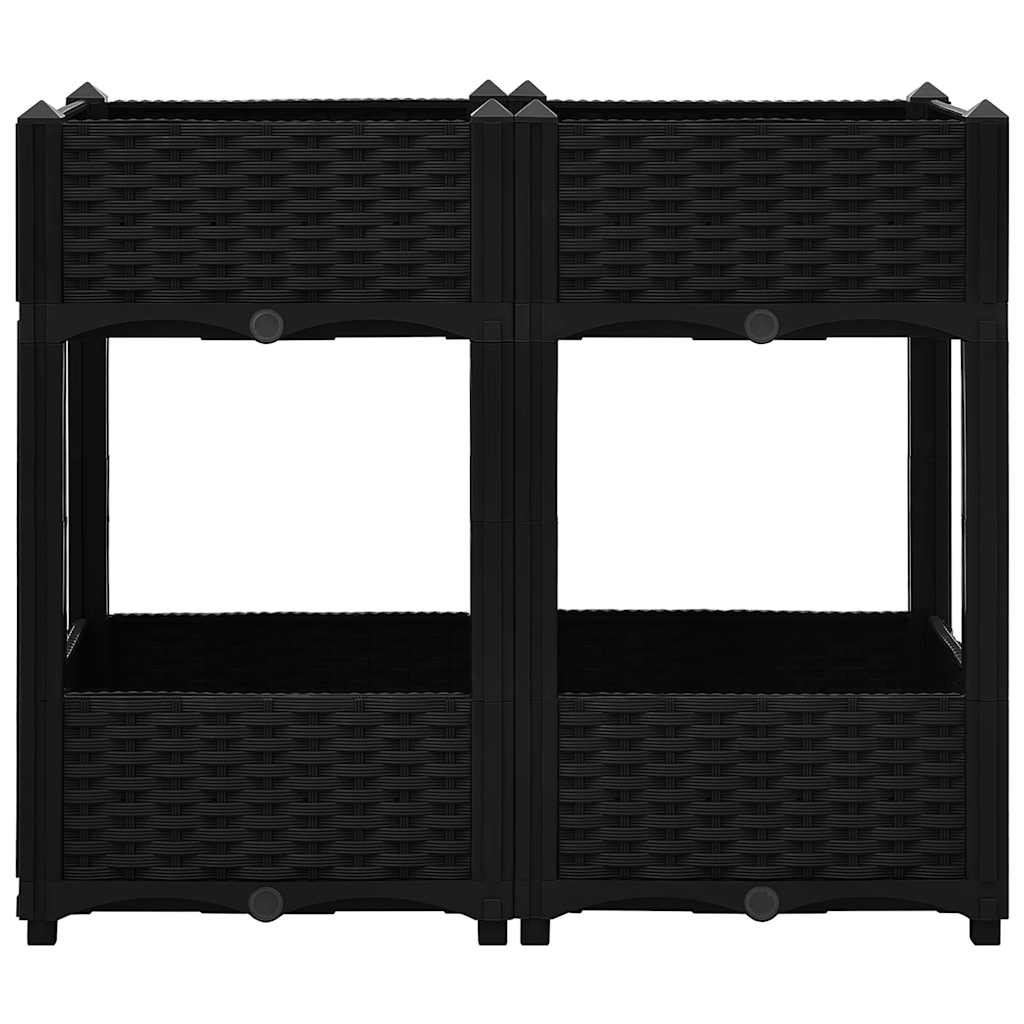 vidaXL Hochbeet 80x40x71 cm Polypropylen