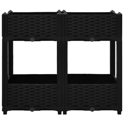vidaXL Hochbeet 80x40x71 cm Polypropylen