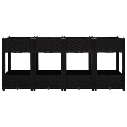 vidaXL Hochbeet 160x40x71 cm Polypropylen