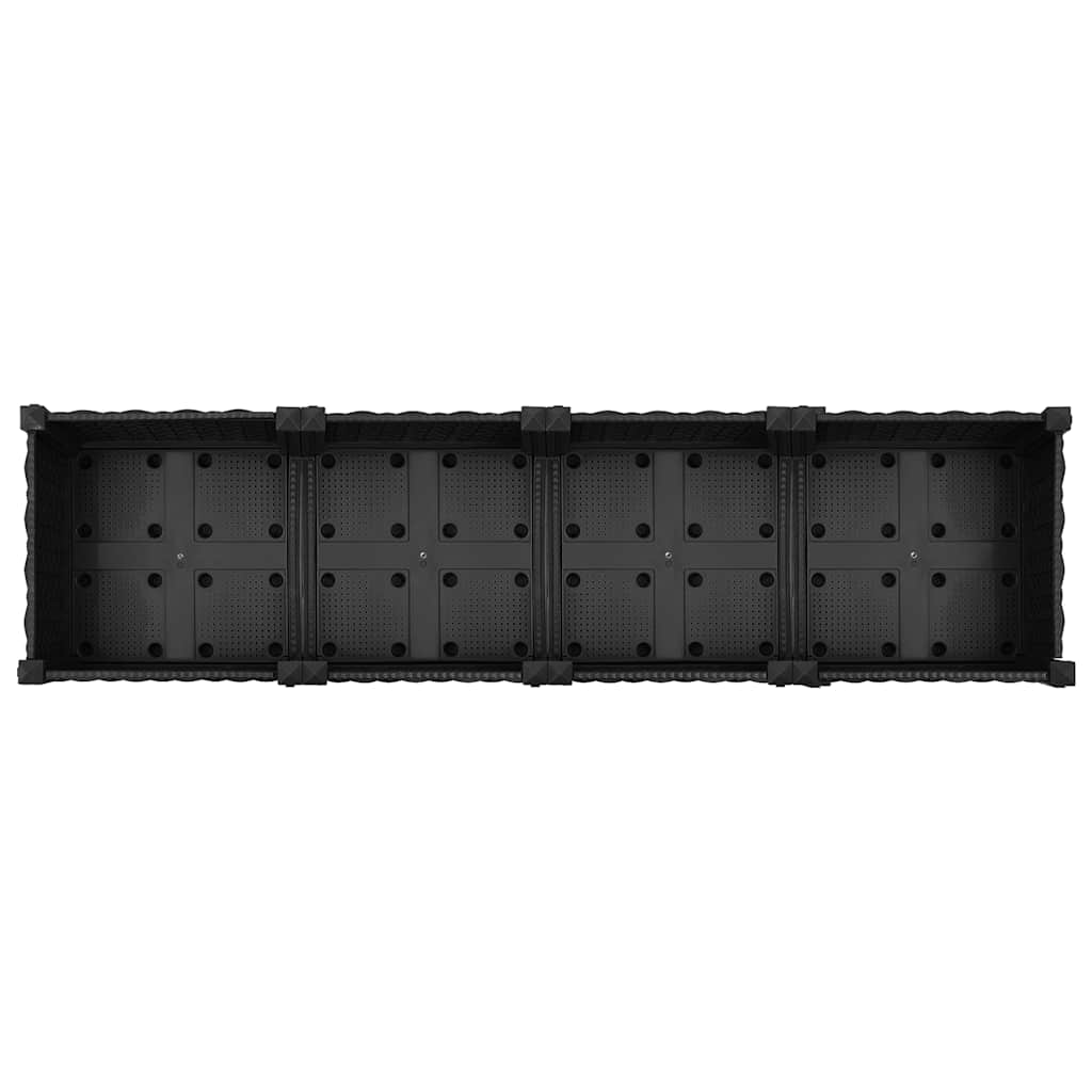 vidaXL Hochbeet 160x40x71 cm Polypropylen