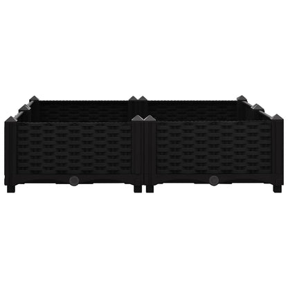 vidaXL Hochbeet 80x80x23 cm Polypropylen