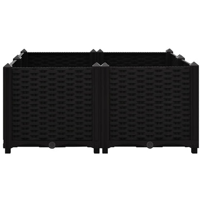 vidaXL Hochbeet 80x80x38 cm Polypropylen
