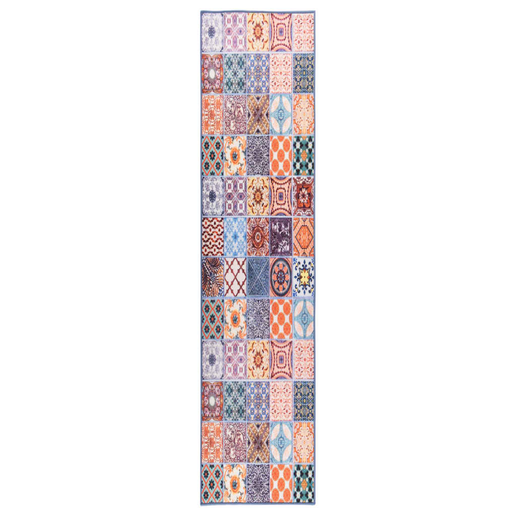 vidaXL Teppichläufer Mosaik 80x350 cm