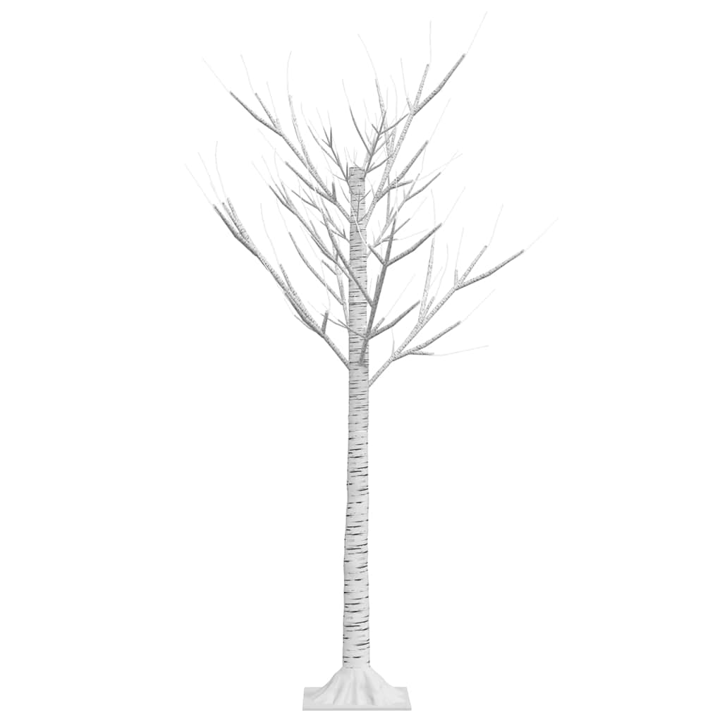 vidaXL Weihnachtsbaum 128 LEDs 1,2 m Warmweiß Indoor Outdoor