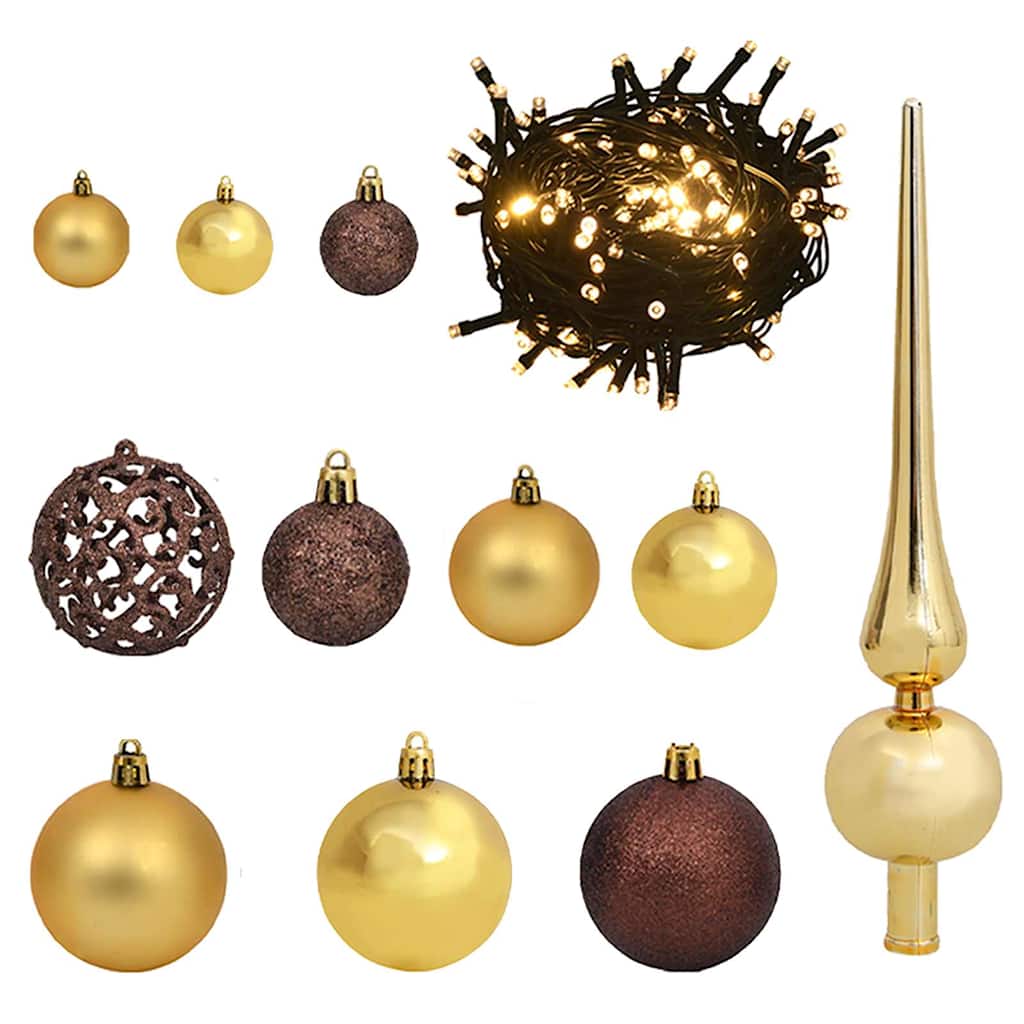 vidaXL Künstlicher Weihnachtsbaum Beleuchtung Kugeln 180cm 620 Zweige