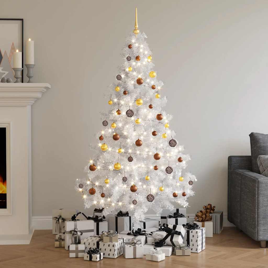 vidaXL Künstlicher Weihnachtsbaum Beleuchtung Kugeln 180cm 620 Zweige