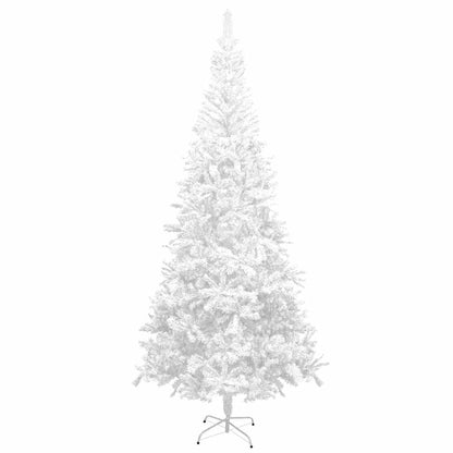 vidaXL Künstlicher Weihnachtsbaum mit Beleuchtung Kugeln L 240 cm Weiß