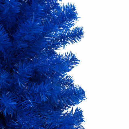 vidaXL Künstlicher Weihnachtsbaum Beleuchtung & Kugeln Blau 180 cm