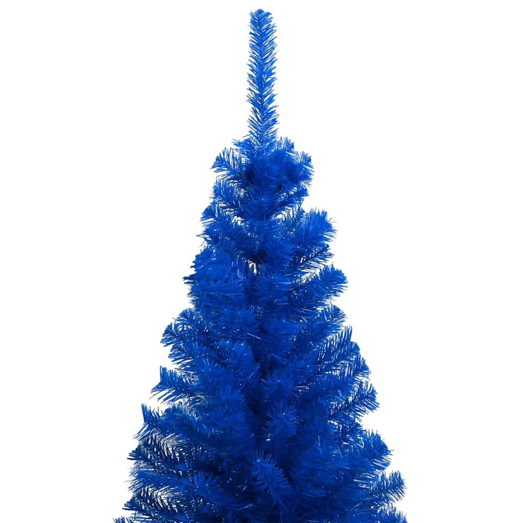 vidaXL Künstlicher Weihnachtsbaum Beleuchtung & Kugeln Blau 240 cm
