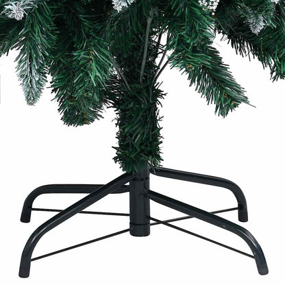 vidaXL Künstlicher Weihnachtsbaum mit LEDs Kugeln Zapfen 150 cm
