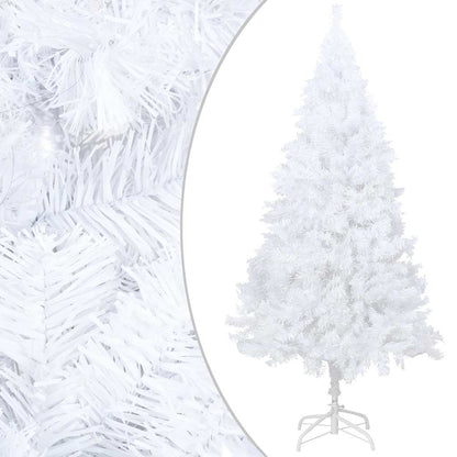 vidaXL Künstlicher Weihnachtsbaum mit Beleuchtung & Kugeln Weiß 120 cm