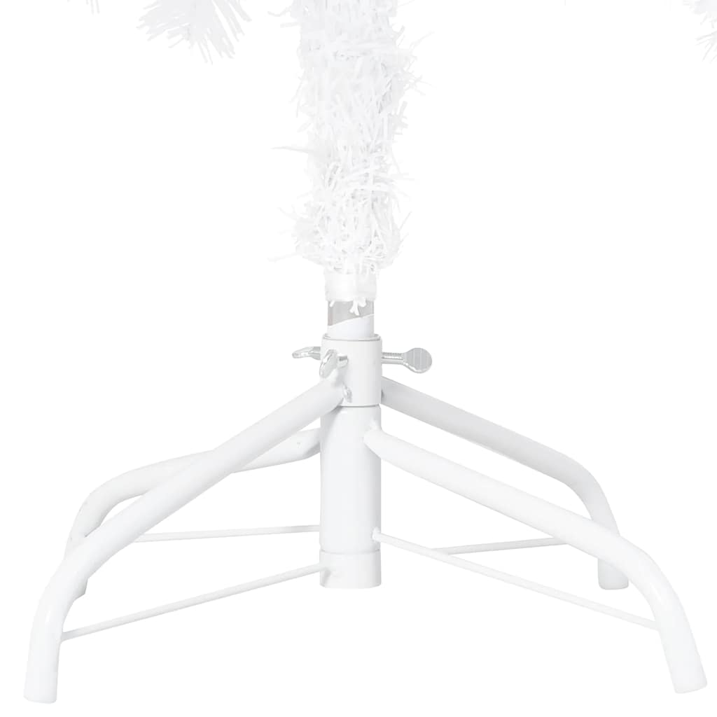 vidaXL Künstlicher Weihnachtsbaum mit Beleuchtung & Kugeln Weiß 120 cm