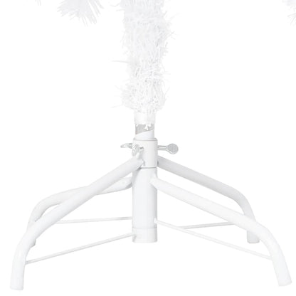 vidaXL Künstlicher Weihnachtsbaum mit Beleuchtung & Kugeln Weiß 120 cm