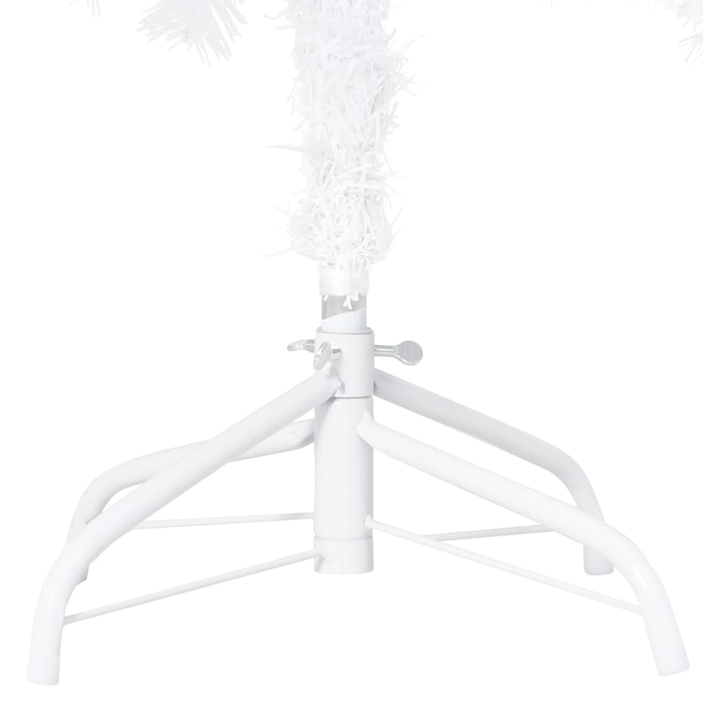 vidaXL Künstlicher Weihnachtsbaum mit Beleuchtung & Kugeln Weiß 240 cm