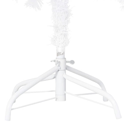 vidaXL Künstlicher Weihnachtsbaum mit Beleuchtung & Kugeln Weiß 240 cm