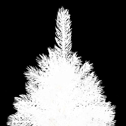 vidaXL Sapin de Noël artificiel avec lumières et boules Blanc 150 cm