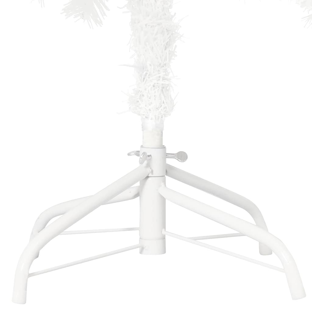 vidaXL Künstlicher Weihnachtsbaum mit Beleuchtung & Kugeln Weiß 240 cm