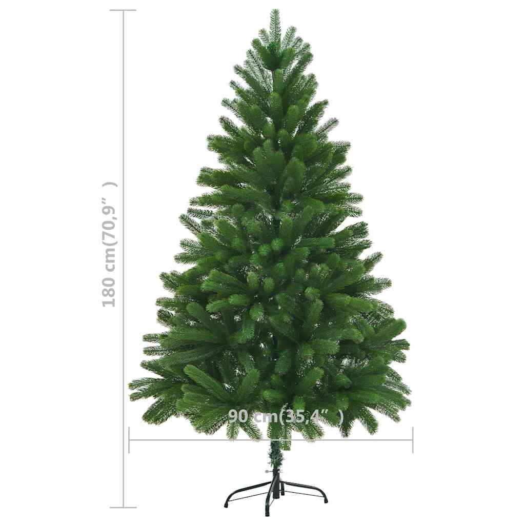 vidaXL Künstlicher Weihnachtsbaum mit Beleuchtung & Kugeln 150 cm Grün