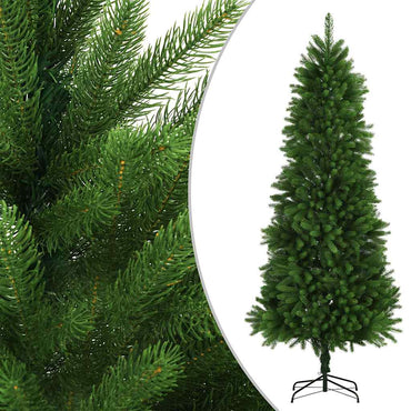 vidaXL Künstlicher Weihnachtsbaum mit Beleuchtung Kugeln 240 cm Grün