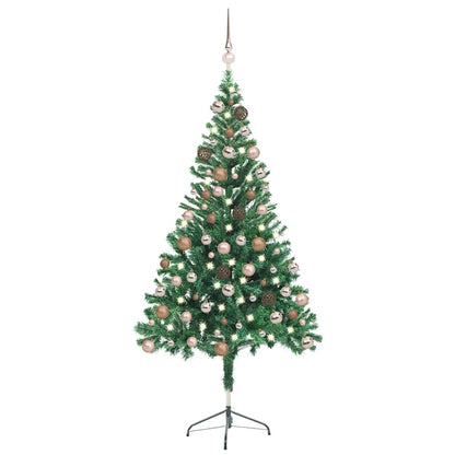 vidaXL Künstlicher Weihnachtsbaum Beleuchtung Kugeln 150cm 380 Zweige