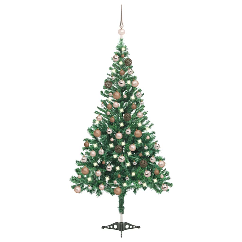 vidaXL Künstlicher Weihnachtsbaum Beleuchtung Kugeln 180cm 564 Zweige