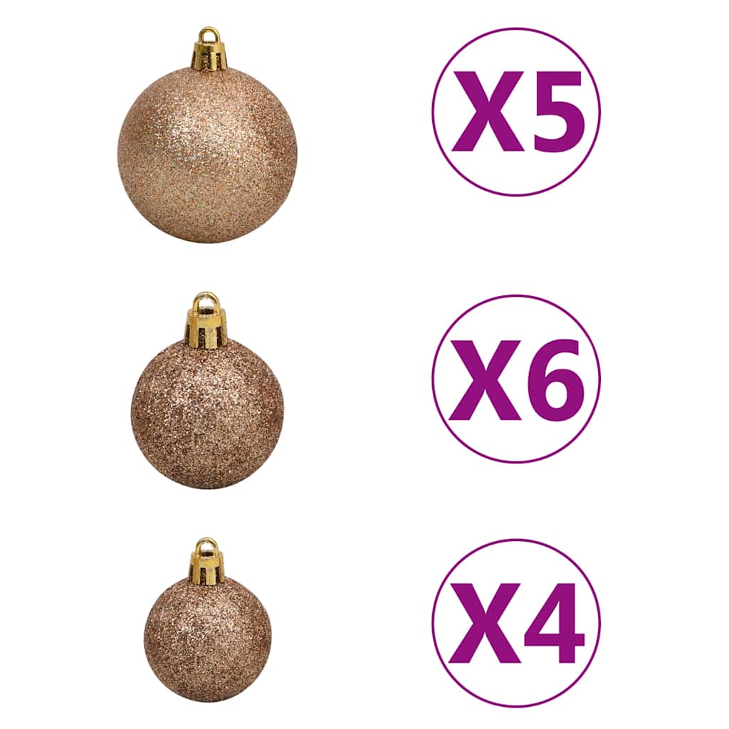 vidaXL Künstlicher Weihnachtsbaum Beleuchtung Kugeln 180cm 564 Zweige