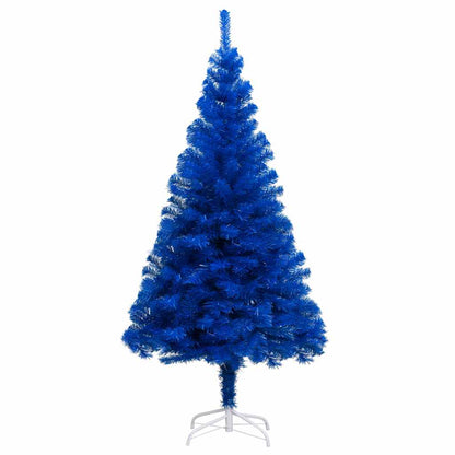 vidaXL Künstlicher Weihnachtsbaum Beleuchtung & Kugeln Blau 180 cm