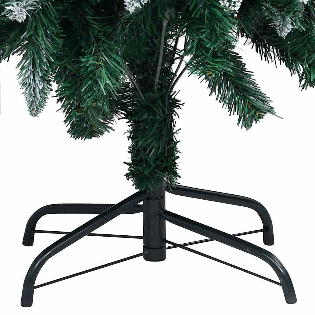 vidaXL Künstlicher Weihnachtsbaum mit LEDs Kugeln Zapfen 180 cm