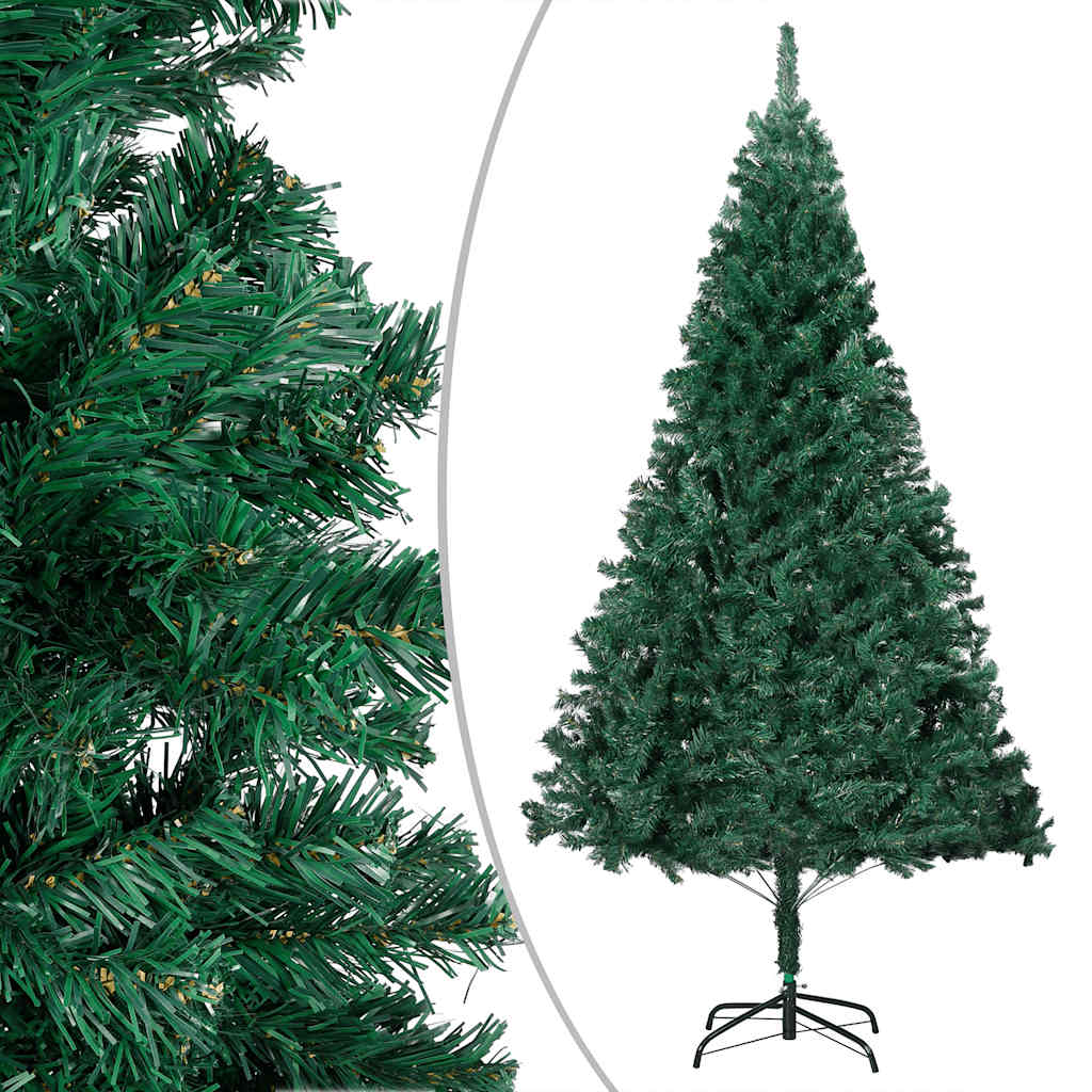 vidaXL Künstlicher Weihnachtsbaum mit Beleuchtung & Kugeln Grün 150 cm