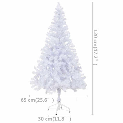 vidaXL Künstlicher Weihnachtsbaum Beleuchtung Kugeln 120cm 230 Zweige