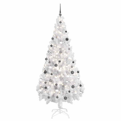 vidaXL Künstlicher Weihnachtsbaum Beleuchtung Kugeln 180cm 620 Zweige