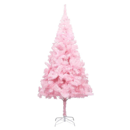 vidaXL Künstlicher Weihnachtsbaum mit Beleuchtung & Kugeln Rosa 240cm