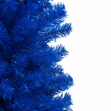 vidaXL Künstlicher Weihnachtsbaum Beleuchtung & Kugeln Blau 180 cm