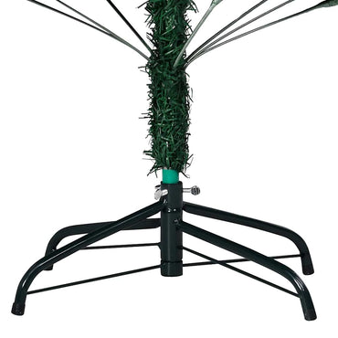 vidaXL Künstlicher Weihnachtsbaum mit Beleuchtung & Kugeln Grün 150 cm