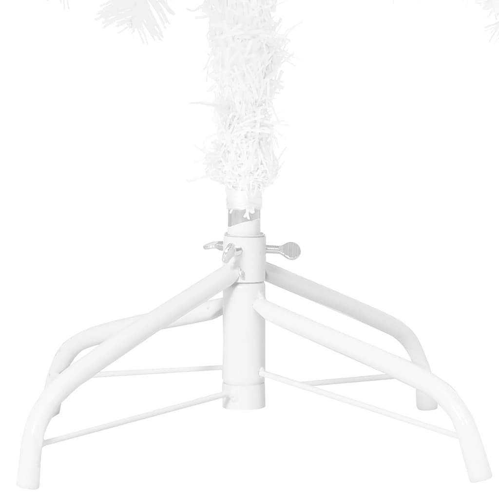 vidaXL Künstlicher Weihnachtsbaum mit Beleuchtung & Kugeln Weiß 120 cm