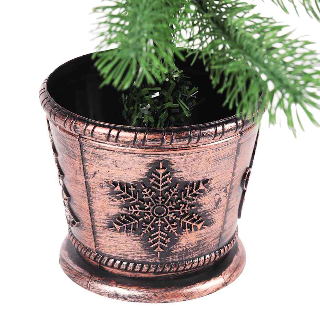 vidaXL Künstlicher Weihnachtsbaum mit Beleuchtung & Kugeln 65 cm Grün