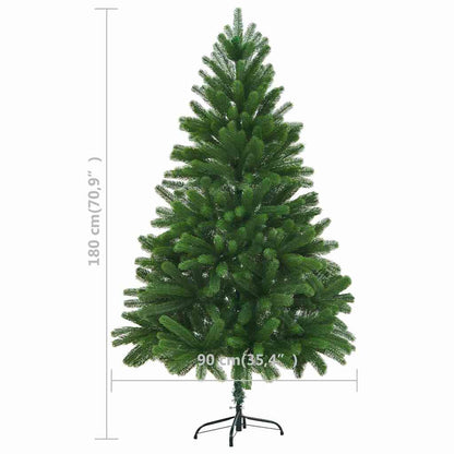 vidaXL Künstlicher Weihnachtsbaum mit Beleuchtung & Kugeln 180 cm Grün
