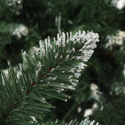 vidaXL Weihnachtsbaum Gefrostet mit Beleuchtung & Zapfen 180 cm