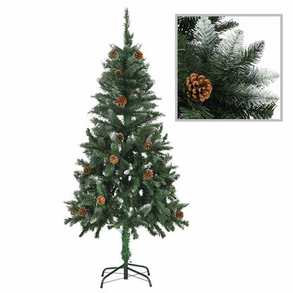 vidaXL Künstlicher Weihnachtsbaum mit Beleuchtung & Kugeln 150 cm