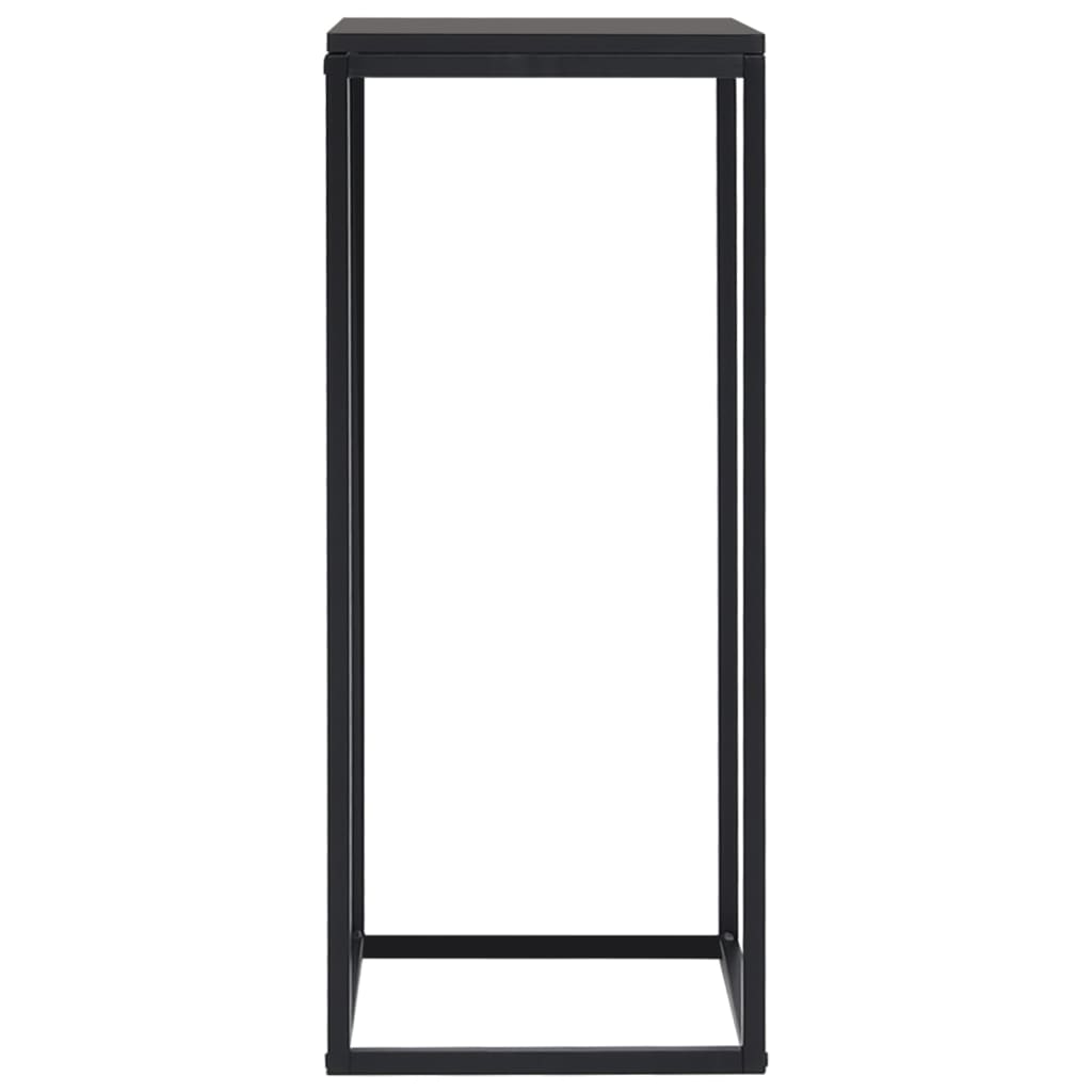 vidaXL Tables d'appoint 2 pcs Noir Acier